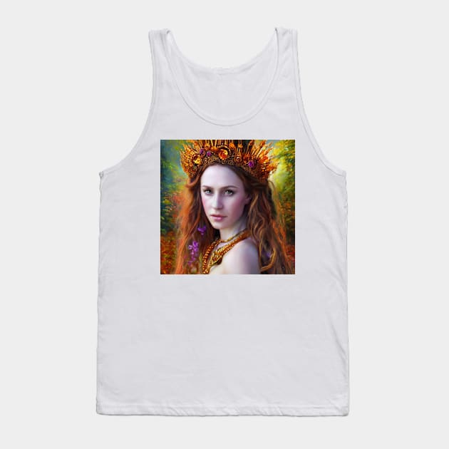 Celtic Princess #3 Tank Top by Prilidiarts